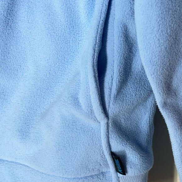 Kühl Microchamois Fleece Zip Jacket in Light Blue Stripe Ribbing S - Picture 10 of 12